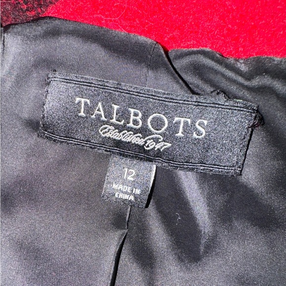 Talbots buffalo plaid wool and alpaca blazer - Picture 5 of 7
